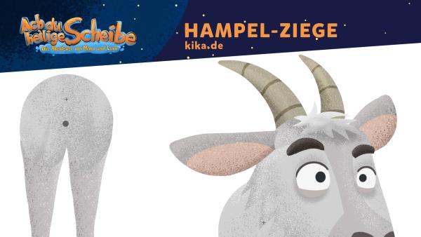 Bastel dir mit der Vorlage deine eigene Hampelziege!