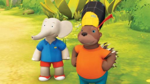 Rechte: KiKA/Nelvana Limited Munroe möchte unbedingt einmal Palastwache sein.