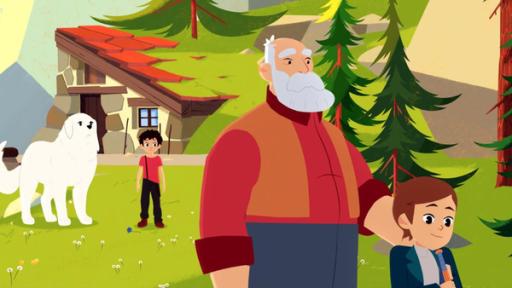 Amadeus wird zahm | Rechte: © 2017 Gaumont Animation, PVP Animation III Inc.- All rights reserved Cesar hat seine Hand auf der Schulter von Amadeus liegen. Belle und Sebastian stehen im Hintergrund und gucken die beiden an.