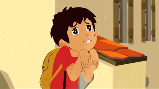 Murmeltiertag | Rechte: © 2017 Gaumont Animation, PVP Animation III Inc.- All rights reserved Sebastian macht sich klein und guckt so niedlich wie er kann. Er imitiert ein Murmeltier.
