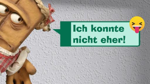 Bernd Sprüche - Ich konnte nicht eher! | Rechte: KiKA/Colourbox.de Bernd Sprüche - Ich konnte nicht eher! | Rechte: KiKA/Colourbox.de