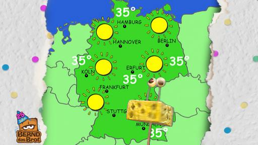 Wetter mit Bernd - Karl der Käse | Rechte: KiKA