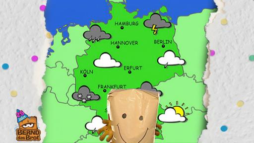 Wetter mit Bernd - Krätze | Rechte: KiKA