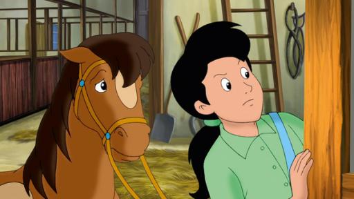 Ein Pony zum Knuddeln | Rechte: ZDF Ein Pony und ein fremdes Mädchen sind im Stall vom Martinshof gelandet.