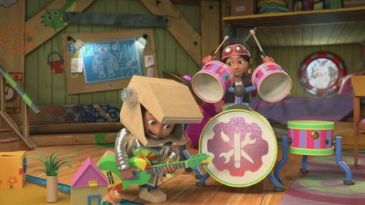 Rechte: KiKA/BBC/Boat Rocker Rights Inc. MMXVIII Bitz und Bob rocken ab.