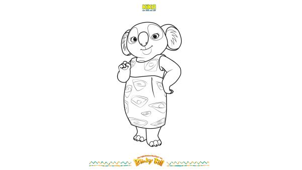 Blinky Bill Ausmalbilder | Rechte: Studio 100 Media / Flying Bark/KiKA