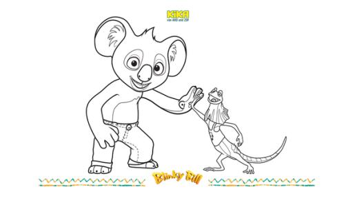 Blinky Bill Ausmalbilder | Rechte: Studio 100 Media / Flying Bark/KiKA