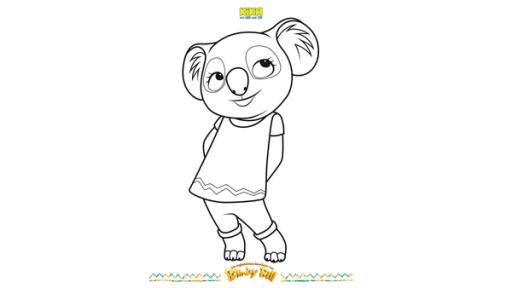 Blinky Bill Ausmalbilder | Rechte: Studio 100 Media / Flying Bark/KiKA