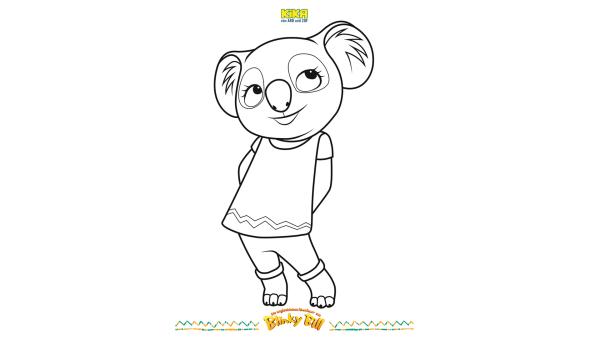 Blinky Bill Ausmalbilder | Rechte: Studio 100 Media / Flying Bark/KiKA