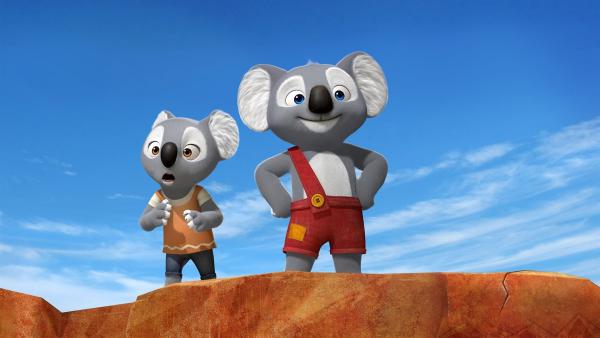 Das Koala-Mädchen Katie ist das Leben in Freiheit nicht gewöhnt. Blinky zeigt ihr die Weiten des Outbacks.