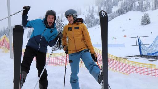 Der Ski-Check | Skilehrerin Hanna bringt Checker Tobi das Skifahren bei.