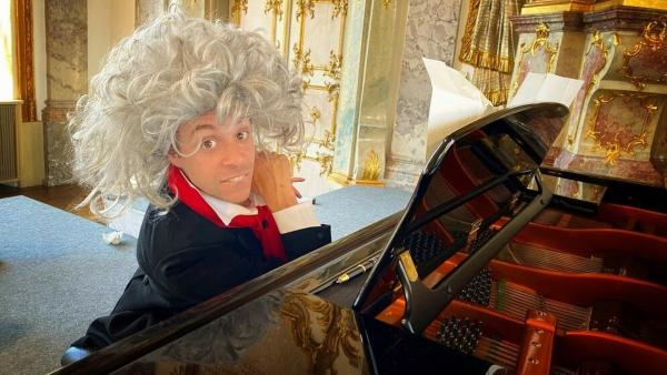 Der Beethoven-Check | Tobi als "Ludwig van Beethoven" | Bild: BR | Megaherz Film und Fernsehen GmbH