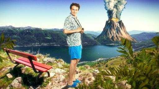 CheXpedition | Rechte: BR | megaherz gmbh Vulkane in Deutchland | Checker Julian träumt davon, einen speienden Vulkan zu fotografieren.