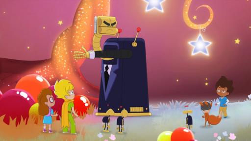 Startbild Folge 52 | Rechte: © 2024 Method Animation, WDR Charlotte kann sich nicht mehr erinnern, wie sich die Spieluhr ihrer Großtante Amelia öffnen lässt.