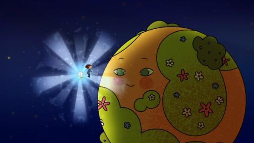 Startbild Folge 50 | Rechte: © 2024 Method Animation, WDR Mit seinem Nachtlicht hilft der Laternenanzünder den Universumsbewohnern beim Einschlafen.