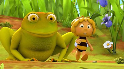 Frosch Theo (links) und Maja (rechts).