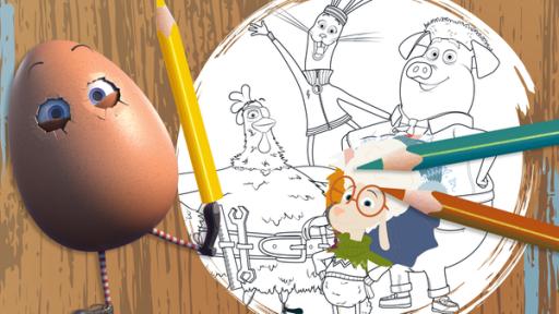 Ausmalbild "Gruppe" | Rechte: KiKA/2022 Sixteen South/Mikros Animation IP/Tencent Male die Coop Troop bunt an!