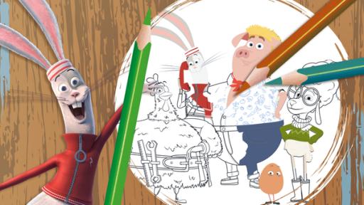 Ausmalbild "Telefon" | Rechte: KiKA/2022 Sixteen South/Mikros Animation IP/Tencent Male die Coop Troop bunt an!