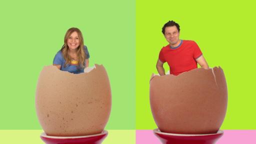 Osterfrühstück | Rechte: WDR Ein Trick mit Ostereiern · Anke und der Weihnachtshase · Lied „Summ Summ Summ“ · Elefant, Hase und die Konfettikanone · Helma legt nur bunte Eier · Elefant und Hase malen · Eier-Ballett