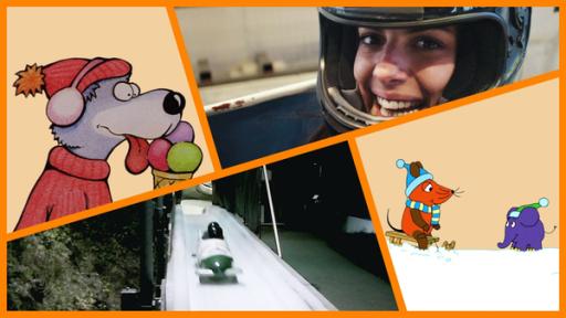 Die Sendung mit der Maus vom 09.02.2024 | Rechte: WDR Clarissa auf der Bobbahn