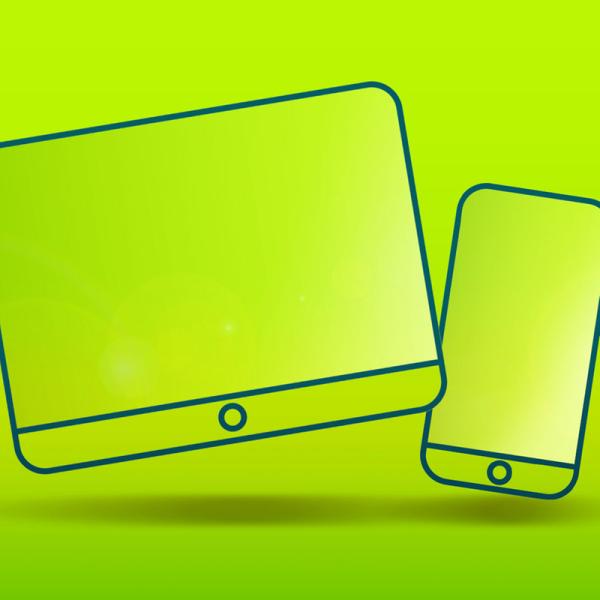 Symbole für Tablet und Smartphone