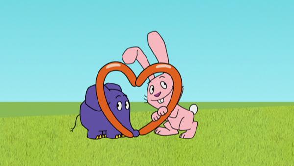 Elefant und Hase