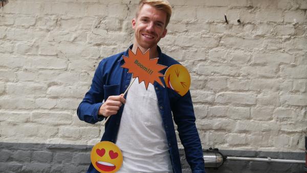 Die Sportmacher beim Interview ohne Worte.