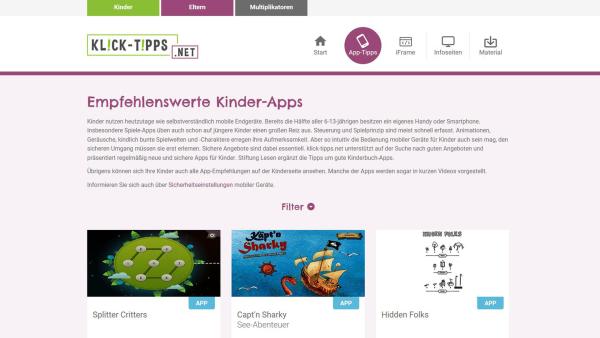 Screenshot von klick-tipps.de