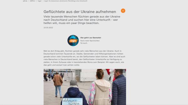 Geflüchtete aus der Ukraine aufnehmen