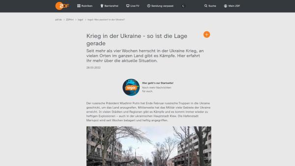 logo! Was passiert in der Ukraine?
