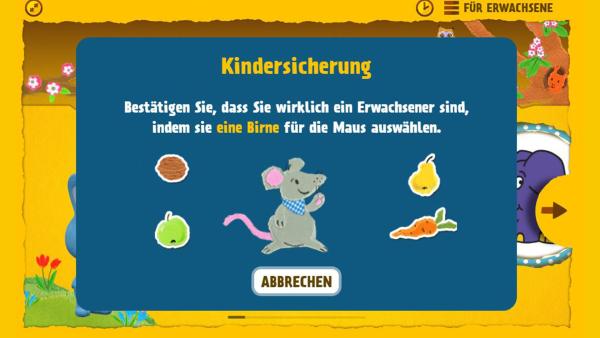 Bestätigen Sie mit diesem Test, dass sie kein Kind sind. Danach können Sie den Webwecker einstellen.