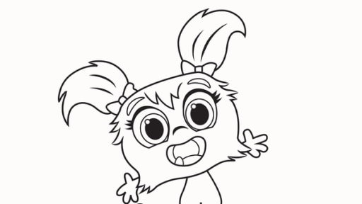 Ausmalbild - Tillie das Monster | Rechte: KiKA/Nelvana Ausmalbild - Tillie das Monster