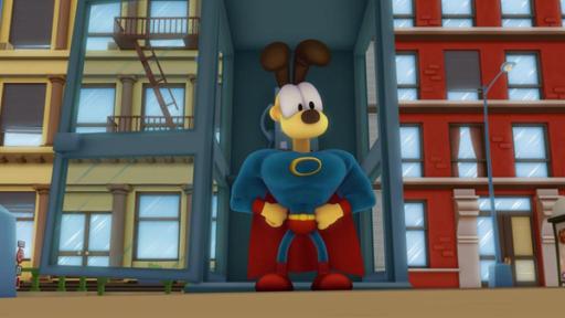 Odie, der Superheld | Rechte: Mediatoon Distr./hr Comic-Zeichnung eines Hundes, der ein Superman-Kostüm trägt.