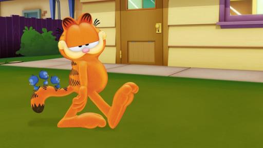 Mama Garfield | Rechte: Mediatoon Distr./hr Garfield trägt 3 kleine Vögelchen spazieren
