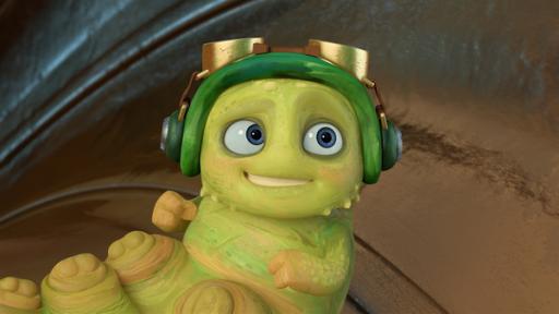 Rechte: KiKA/One Animation PTE LTD. Chowser kann es nicht erwarten, sich in einen Schmetterling zu verwandeln.