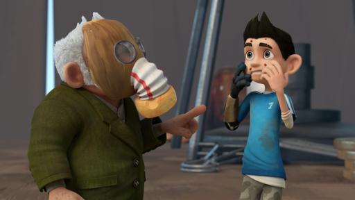 Rechte: KiKA/One Animation PTE LTD. Oh weia! Zak und Gramps haben sich mit der Tanagram-Grippe angesteckt.