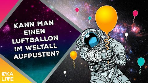 Astrofrage: Kann man im All einen Luftballon aufpusten? | Rechte: KiKA / NASA / ESA / Colourbox