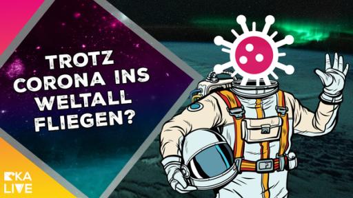 Astrofrage: Dürft ihr trotz Corona ins Weltall fliegen? | Rechte: KiKA / NASA / ESA / Colourbox