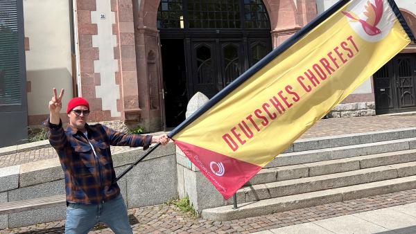 Ben beim Deutschen Chorfest | Rechte: KiKA / Alex Huth