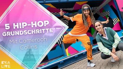 Hip-Hop Grundschritte mit Cameroon Collins | Rechte: KiKA / Simon Schneider