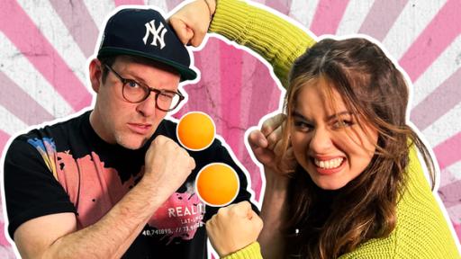 Sarah im Battle gegen Ben: Zielsicher | Rechte: KiKA / Garib Hasu