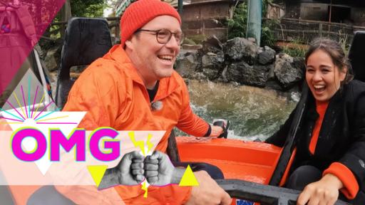 Sarah und Ben im Freizeitpark: Die Rafting-Challenge | Rechte: KiKA