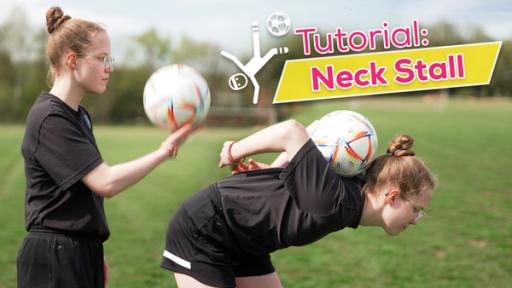 Freestyle Trick-Tutorial: Neck Stall | Rechte: KiKA / Torben Hagenau