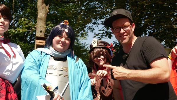 Ben trifft Comic-Fans im ComicGarden auf der Bundesgartenschau in Erfurt.