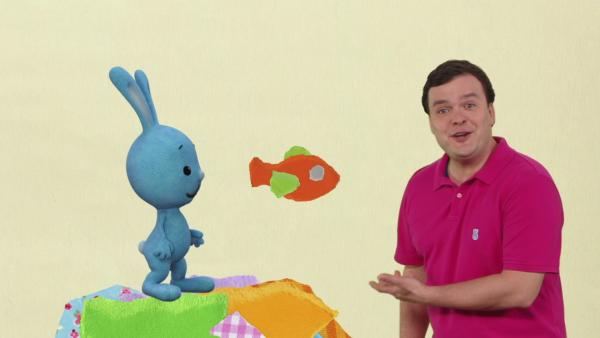 Kikaninchen, Christian und ein bunter Fisch