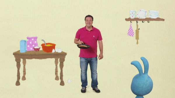 Christian und der Pfannkuchentrick | Rechte: KiKA