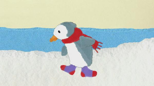 ein tanzender Pinguin