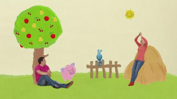 Kikaninchen, Anni und Christian bauen einen Bauernhof | Rechte: KiKA