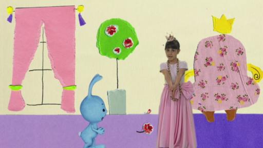 Kikaninchen und Prinzessin Manou im Schloss. 