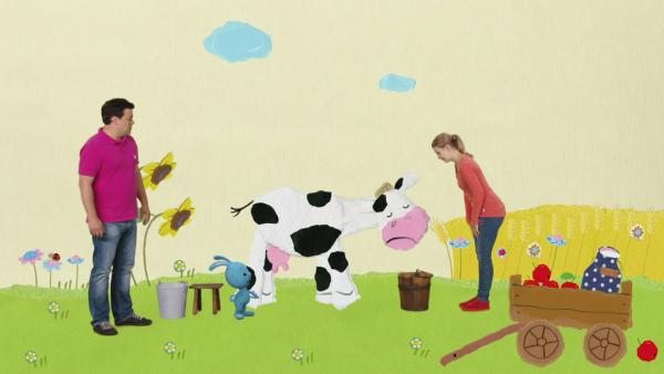 Ausgebüchste Ferkel auf dem Bauernhof | Rechte: KiKA